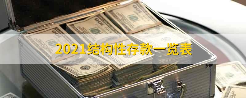 2021结构性存款一览表 2021中行结构性存款的大致情况