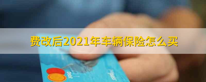 费改后2021年车辆保险怎么买 费改后2021年车辆保险如何购买