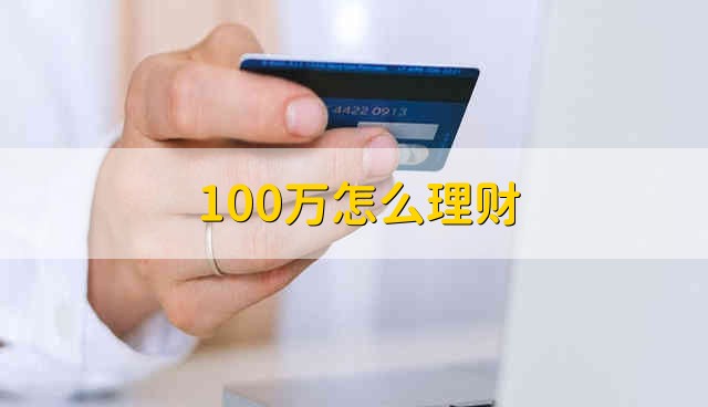 100万怎么理财 100万理财方法