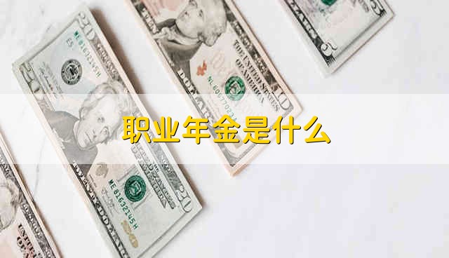 职业年金是什么 什么是职业年金