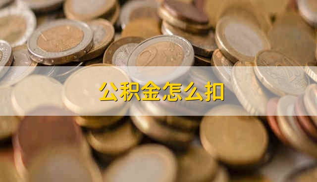 公积金怎么扣 公积金要怎么扣除