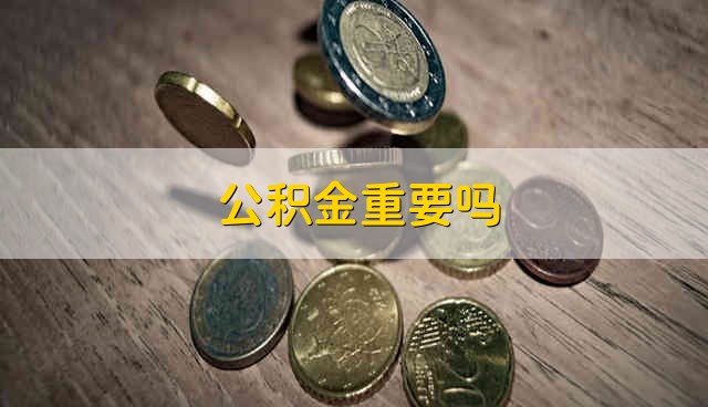 公积金重要吗 公积金重不重要