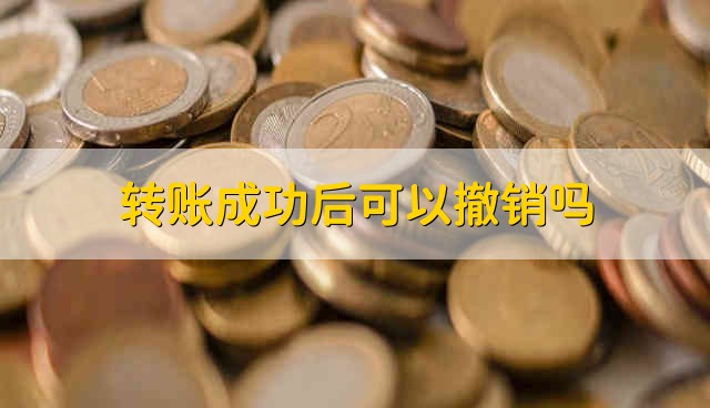 转账成功后可以撤销吗 成功转账之后能撤销回来吗