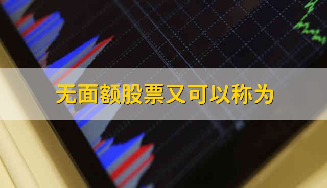 无面额股票又可以称为 无面额股票可以称为