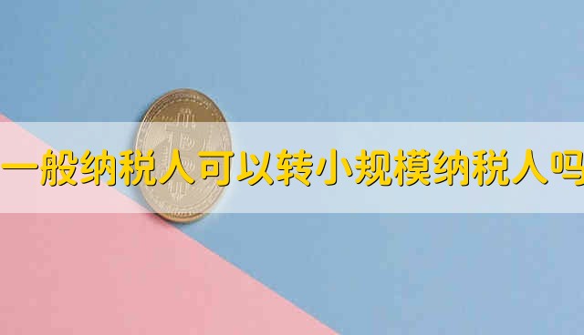 一般纳税人可以转小规模纳税人吗 一般纳税人能不能够转为小规模纳税人