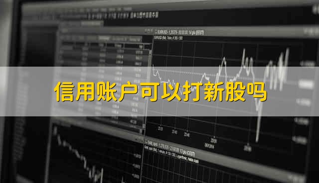 信用账户可以打新股吗 信用账户能打新股吗