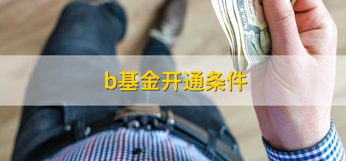 b基金开通条件 有两种不同情况