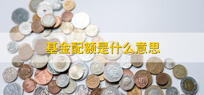 基金配额是什么意思，发行的基金要按比例配售