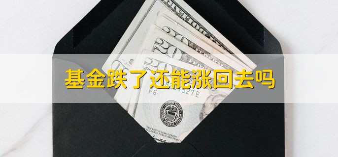 基金跌了还能涨回去吗，基金和理财谁不会亏损