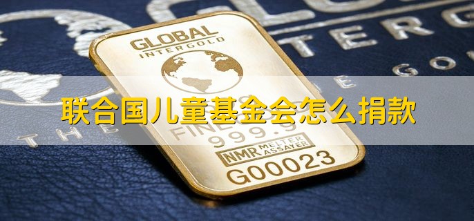 联合国儿童基金会怎么捐款，有以下六点